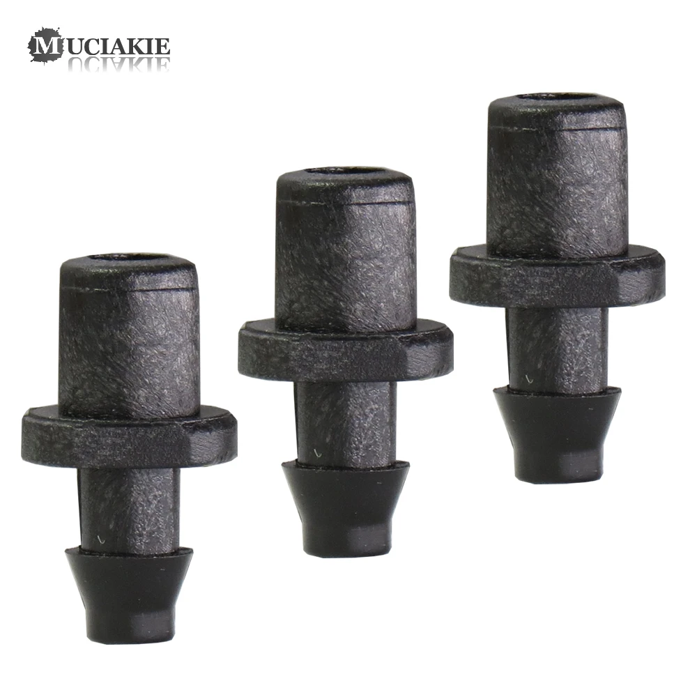 MUCIAKIE 30PCS 7.5MM x 1/4'' Barb Connector Micro Sprinkler Adapter Joint Single Barbed Hose Connecter Garden Irrigation Fitting | Дом и