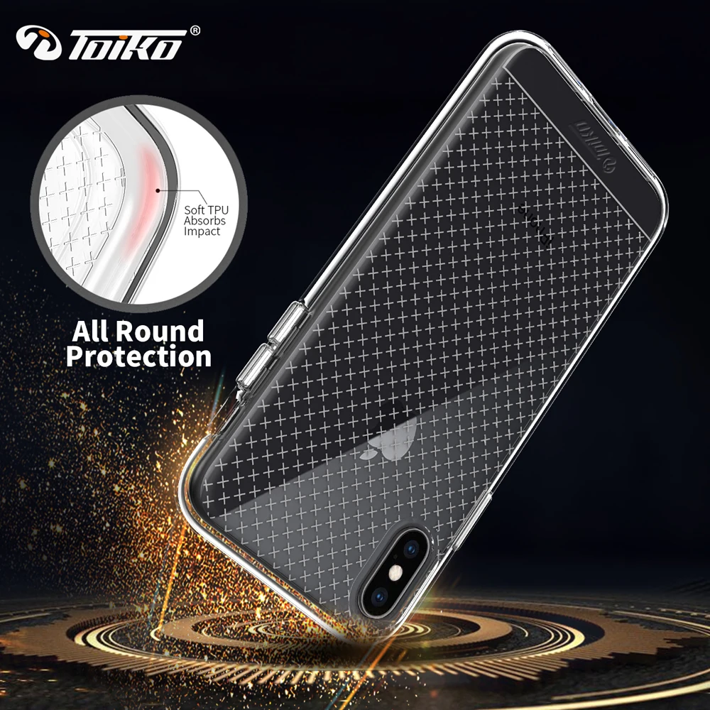 Чехол бампер TOIKO Cyclone из мягкого ТПУ для iPhone 7 8 Plus X XS MAX XR 11|Бамперы| |