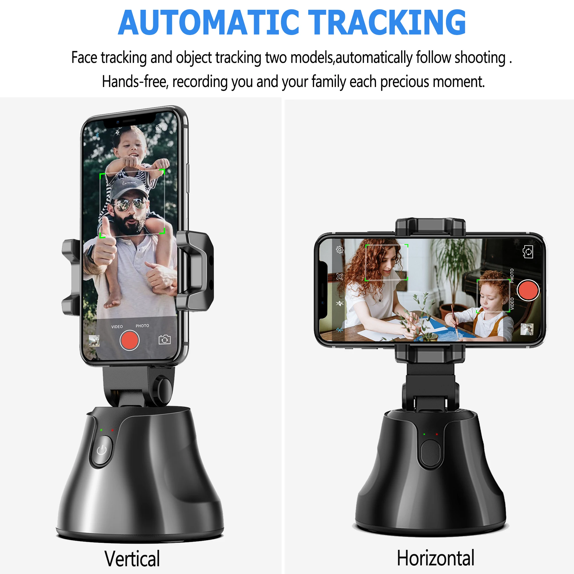 

360 Rotation Face tracking Selfie Stick Tripod Object Tracking Holder Camera Gimbal for Photo Vlog Live Video Record
