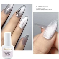 soak off 9d wide cat eyes magnetic gel polish enamel lacquer bright silver uv gel nail polish glitter nail art varnish 157ml