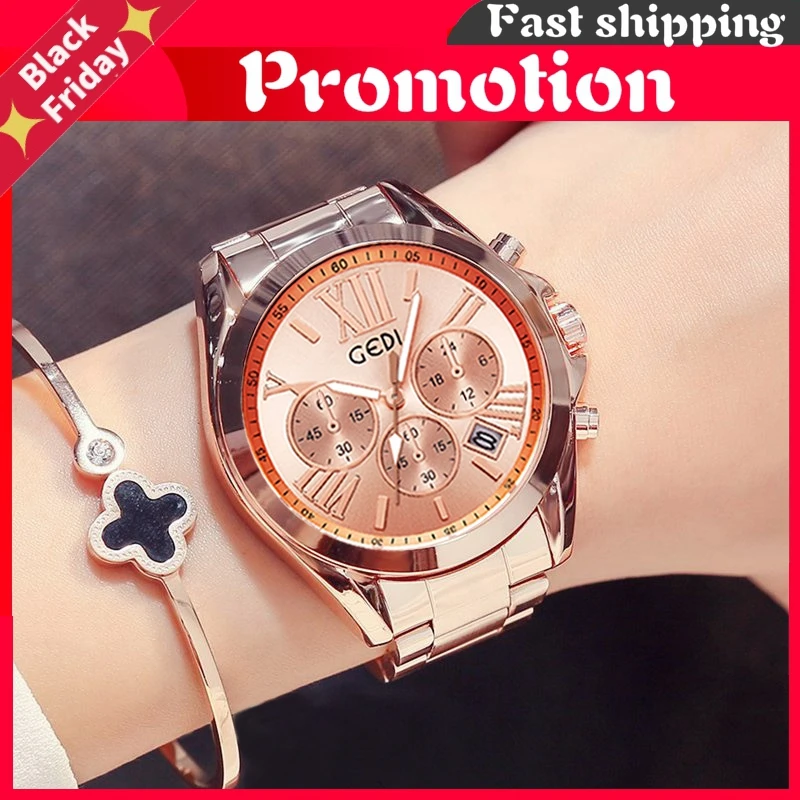 Лидирующий бренд из розового золота для женщин часы класса люкс