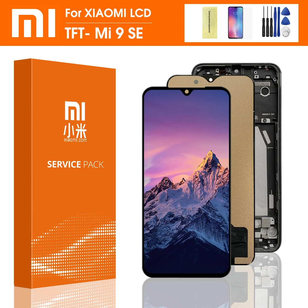 Дисплей для Xiaomi MI9SE Mi9 Se ЖК-дисплей сенсорный экран дигитайзер с рамкой замена