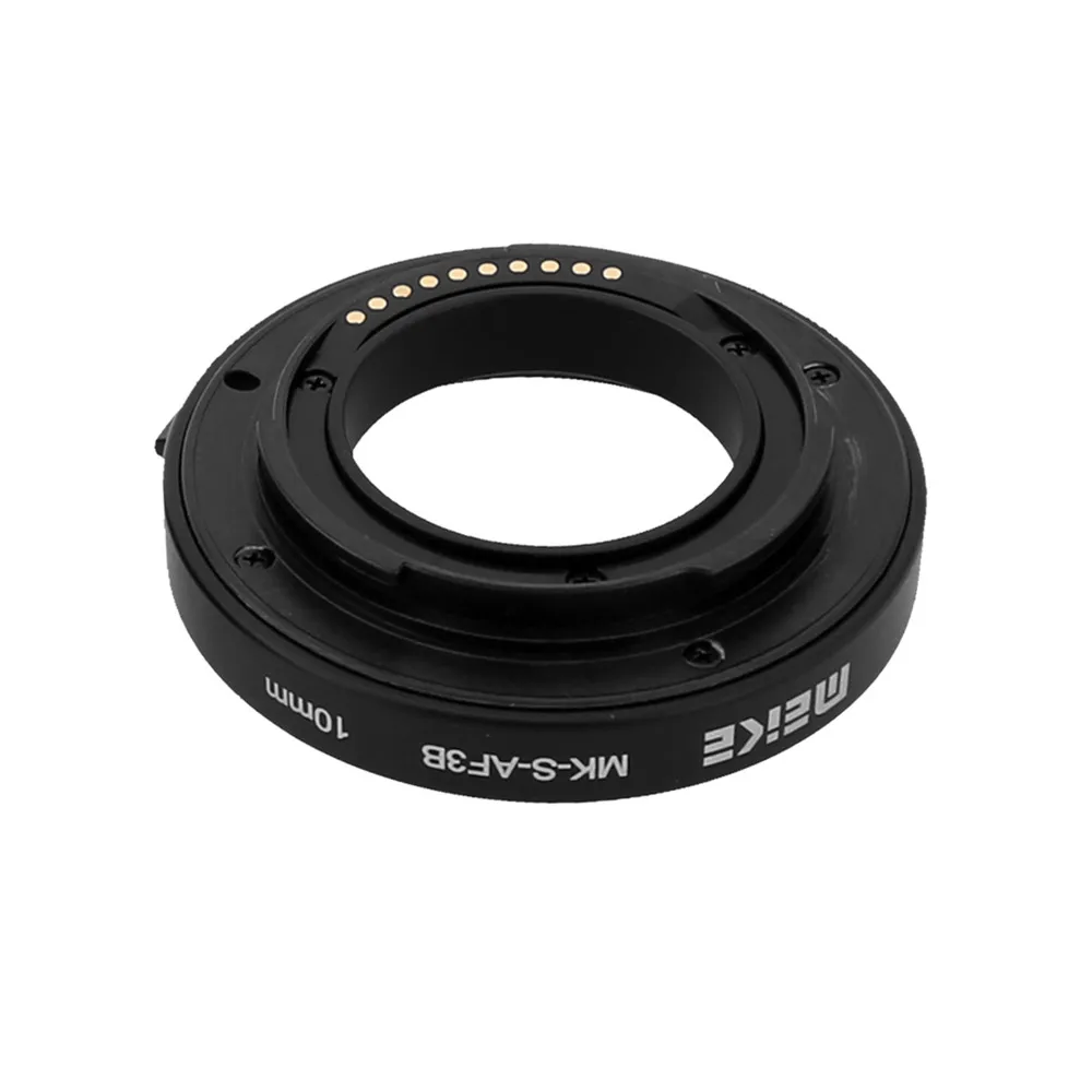 Meike MK-S-AF3-B Plastic Extension Tube Close Shot Adapter Ring Lens for Auto Focus Sony NEX Micro DSLR 10mm 16mm E-Mount Camera