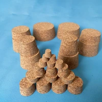 20pcs top dia 18mm to 54mm wood cork lab test tube plug essential oil pudding small glass bottle stopper lid customized