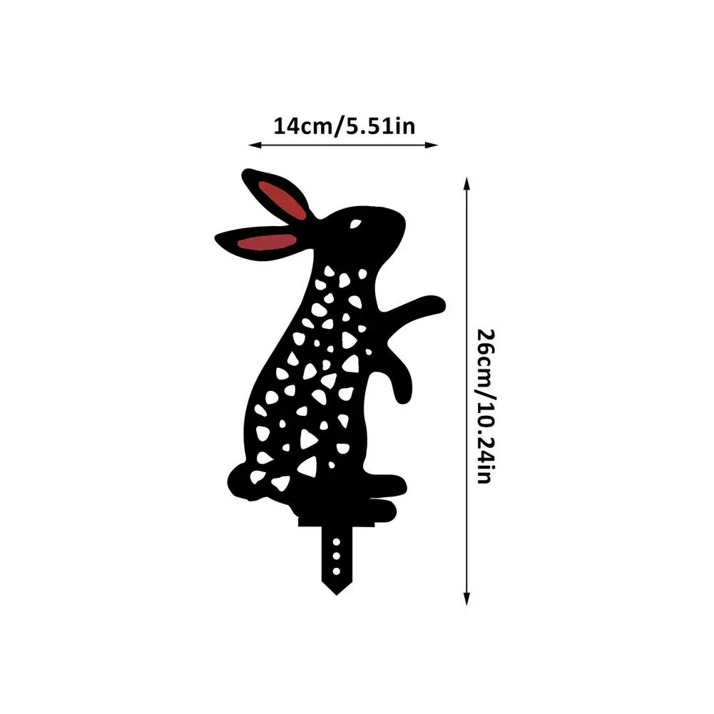 

Rabbit Yard Decor Lawn Stakes Gardening Ornaments Artificial Animal Garden Prop Decoration Backyard Lawn Stake Decor
