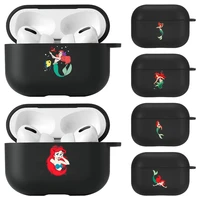 disney ariel silicone cover case for apple airpods 3 cases soft tpu bluetooth earphone charging for airpods pro 3 box shell caso