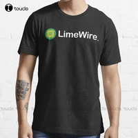 new limewire lime wire logo of now defunct 00s company t shirt cotton tee shirt funny tshirts men custom aldult teen unisex