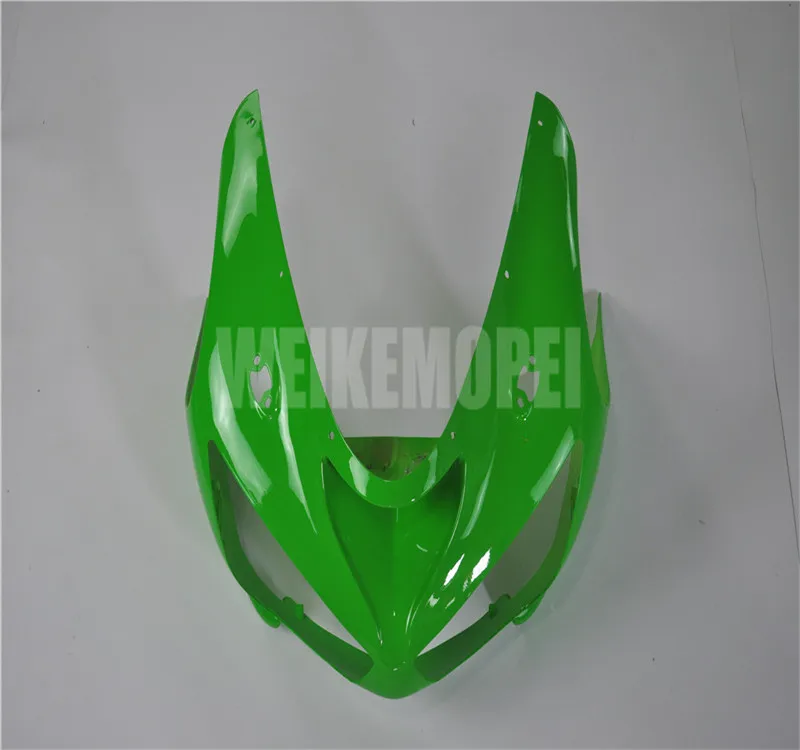 

Green Front Upper Fairing Headlight Cowl Cover Nose Panel Fit For Kawasaki Ninja ZX6R ZX636 ZX600 2005 2006 #2