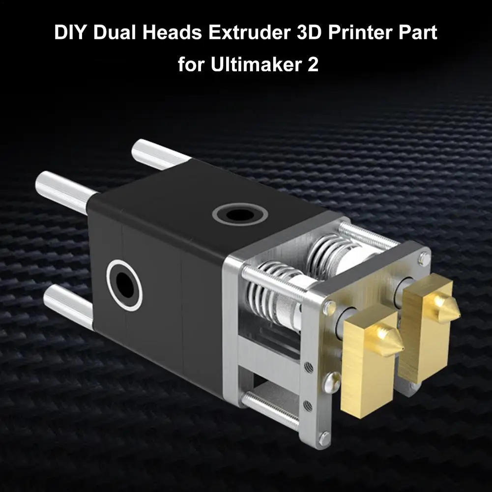 DIY 3D Printer Heaterblock Ultimaker 2 1.75mm Dual Heads Extruder Block Kit Nozzles For 0.2/0.3/0.5/0.6/0.8mm | Компьютеры и офис
