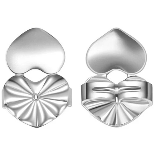 1 Pair Silver Поддержка сережек в виде бабочек подходит для всех сережек золотого цвета, сережек серебряного цвета, ювелирные аксессуары - Цвет: 1 Pair Silver