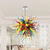 modern lamps art multicolor balls lamp 100 mouth blown murano glass style chandelier lighting