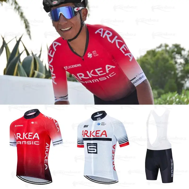 ARKEA Мужская велосипедная Джерси, командные велосипедные шорты, одежда для велоспорта, летний Быстросохнущий костюм, одежда для велоспорта ...