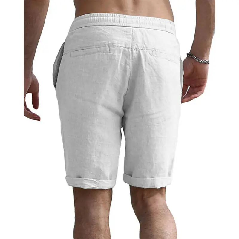 

Men'S Drawstring Plain Casual Sweat Pants Summer Beach Pants Sports Gym Shorts