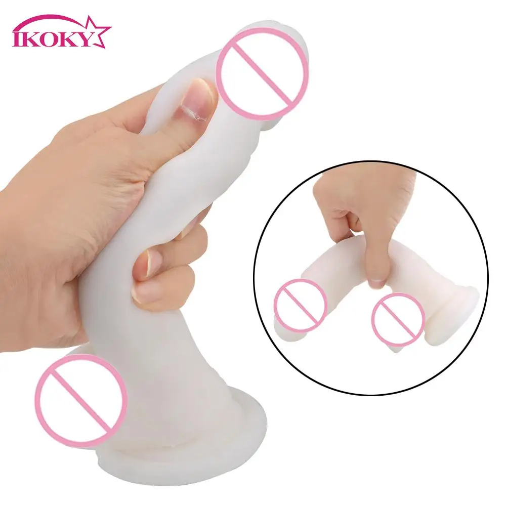 IKOKY супер мягкая имитация маленького фаллоимитатор - Цена: 879.41