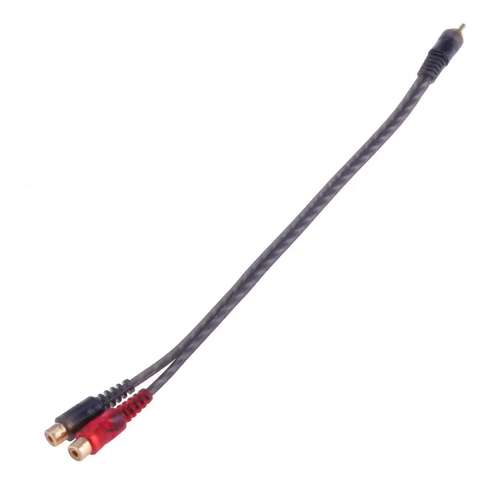 1 шт. 30 см RCA штекер на 2 разъем OFC разветвитель Кабель для автомобильной