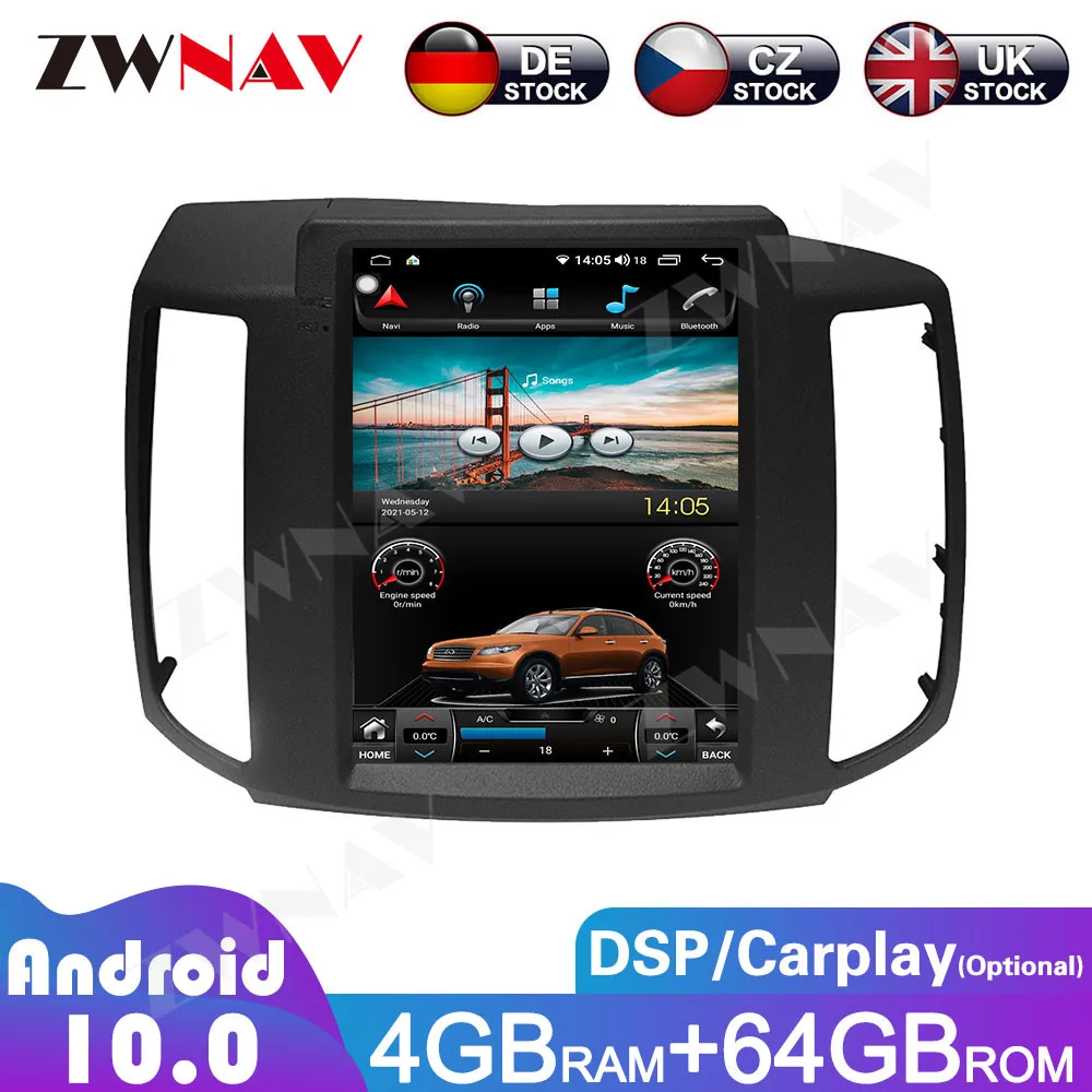 

Android 11 64GB For Nissan Maxima/Simma 2009 2010 2011 2012 Tesla screen Car Multimedia Radio Stereo GPS Navi Player DSP Carplay
