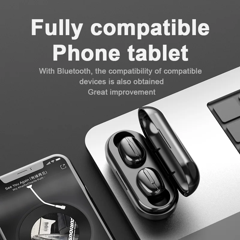 

Wireless Headphones L13 TWS Bluetooth Earphones IPX6 Noise Reduction Earbuds Color Display Waterproof Headsets for Smart Phone