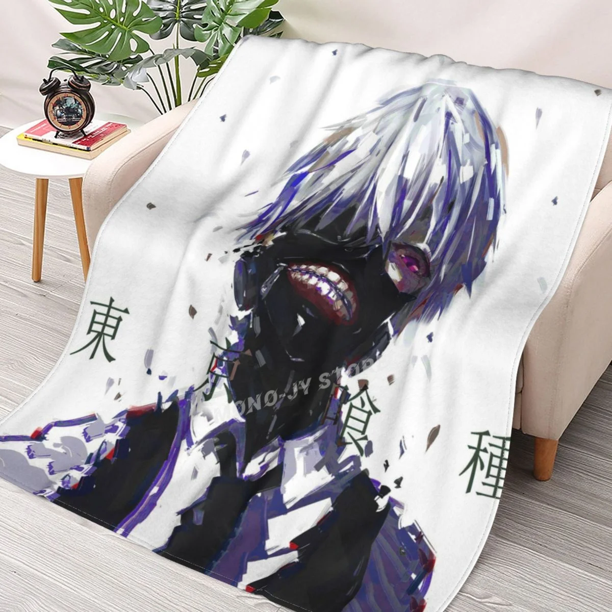 

3D Printing Tokyo Ghoul Throw Blanket Cover Sherpa Blanket Bedding soft Blankets 70x100 220x240 220x260