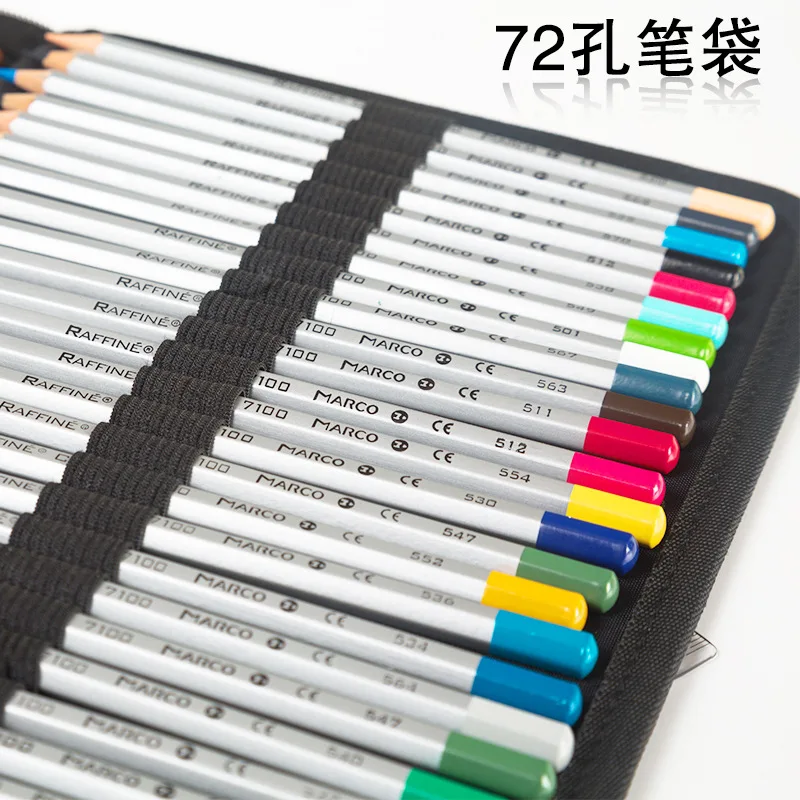 72 отверстия пенал из искусственной кожи милый каваи складной мульти