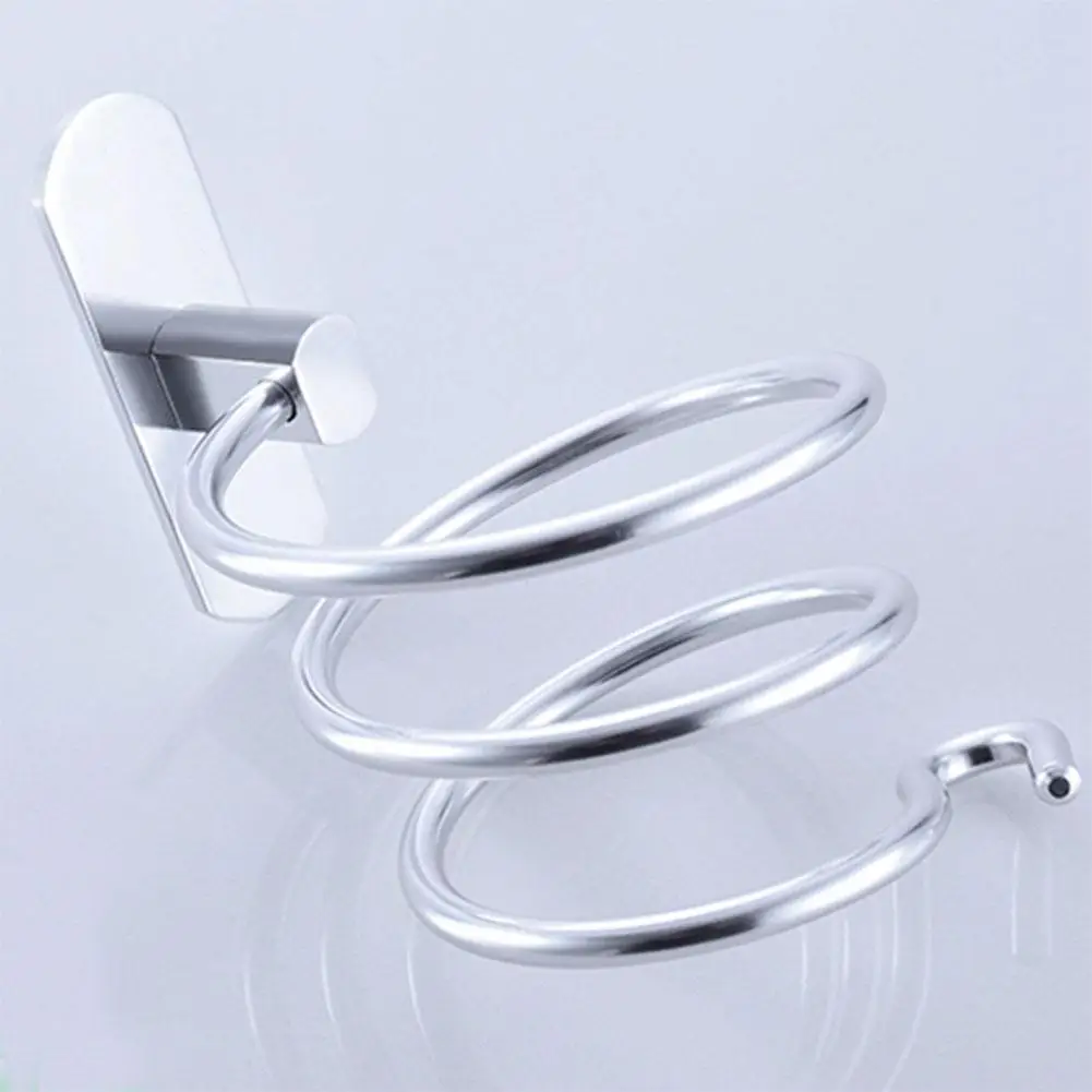 

The Dryer Holder Organizer Wall Mounted Bathroom Shelf Holder Aluminum Storage Shelf Bathroom Accessories Wall Shelf