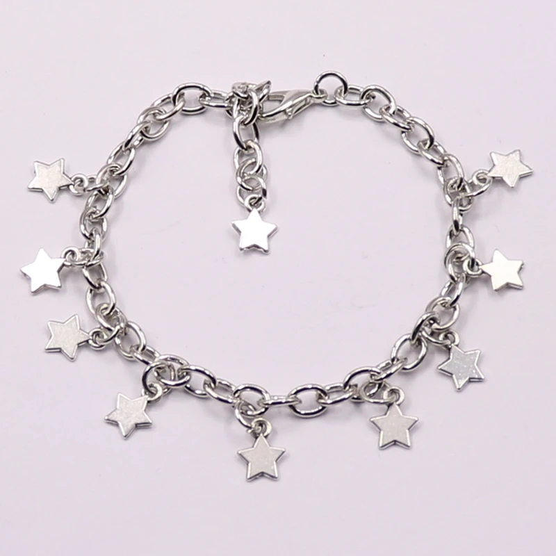 Браслеты серебряные тибетские со звездами 1 шт.|Цепочки и браслеты| |