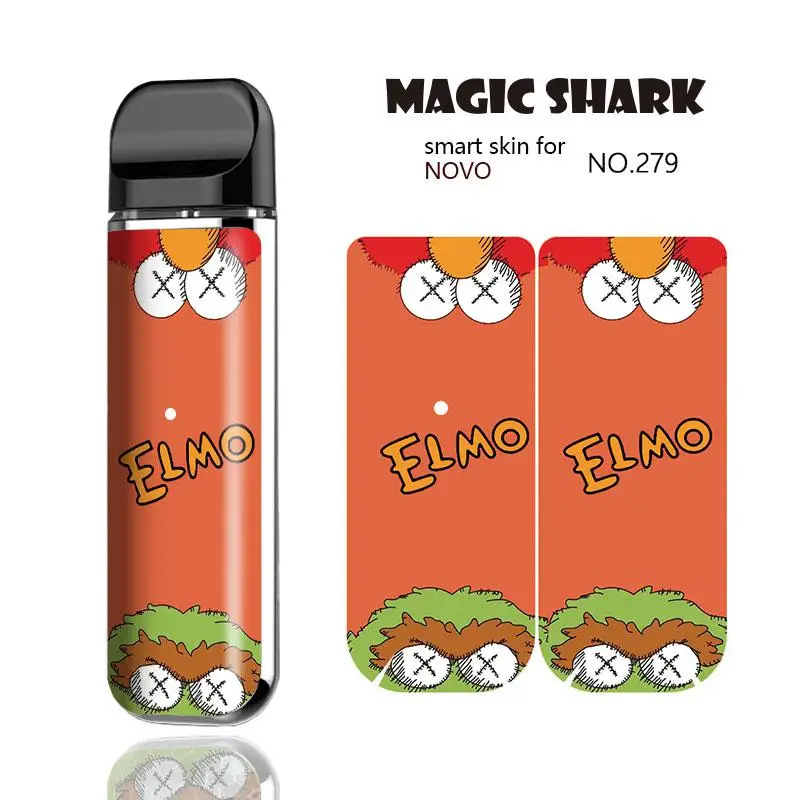 Чехол-наклейка Magic Shark Gold Fish Супермен Элмо камень граффити пленка для Smok Novo