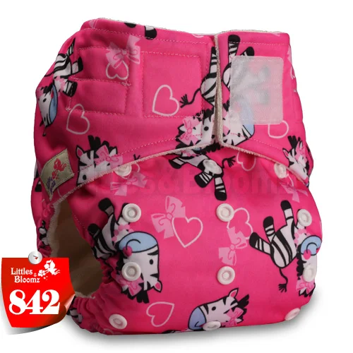 [Littles&Bloomz] Бамбуковые моющиеся тканевые подгузники, детские подгузники, карманные подгузники, тканевые Чехлы, многоразовые подгузники, один размер - Цвет: 842