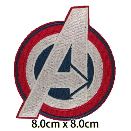 Marvel супер герой логотип вышитый Железный на патч, Железный человек, Капитан Америка, Халк, x-men куртка рюкзак одежда ткань патч DIY - Цвет: Зеленый