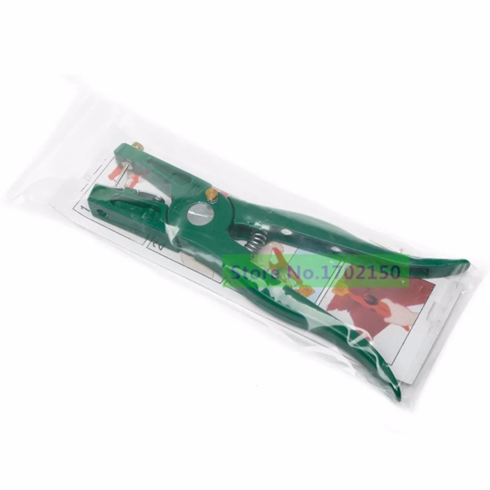 

Ear tag pliers Animal Control Device Green Metal ear thorn tongs Swine Cow Sheep Rabbit Identification tool