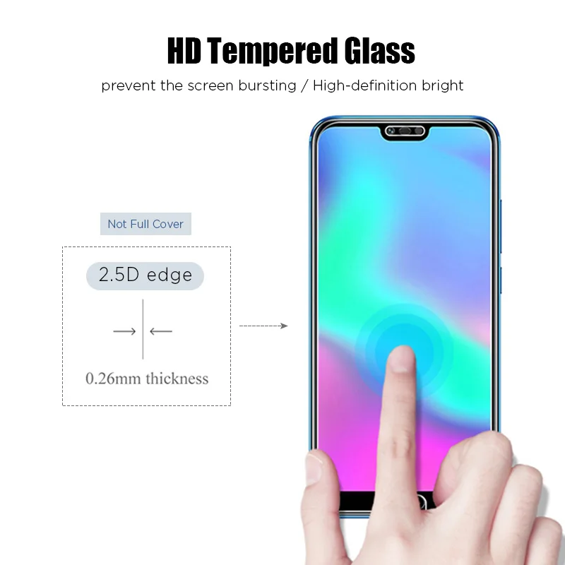 1/2 шт. Защитное стекло для Huawei Honor 20 Pro 9 Lite 8 защиты экрана на 10i 10 30i 20i 30 закаленное