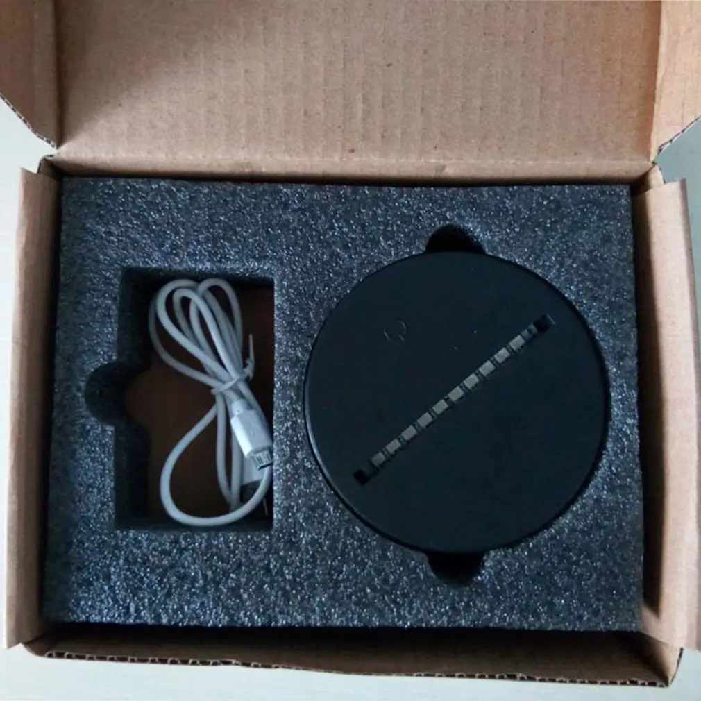 LED Lamp Bases for 3D Illusion Night Light 7 Colors Touch Switch Replacement Base Table Desk Lamps | Лампы и освещение