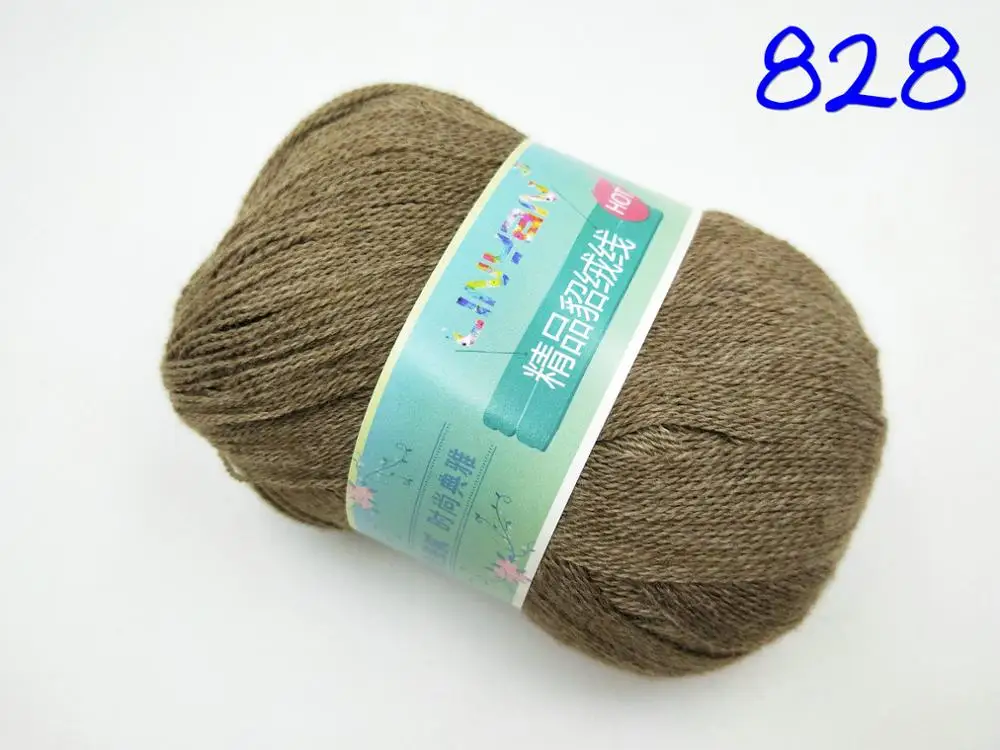 color 828 4 шт.* 50 г пряжа для вязания кашемировой шерсти оптом! 24/2 Детская шерсть ручная вязка крючком Супер Мягкая ручная вязка нить t50 - Цвет: color 828