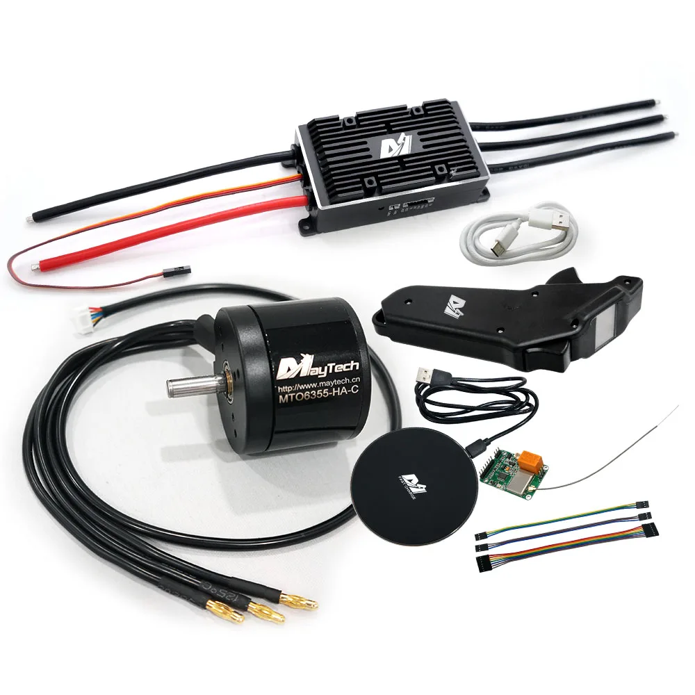 Maytech MTSKR1905WF пульт дистанционного управления и supercase200A ESC на основе VESC6 6355 6365 мотор
