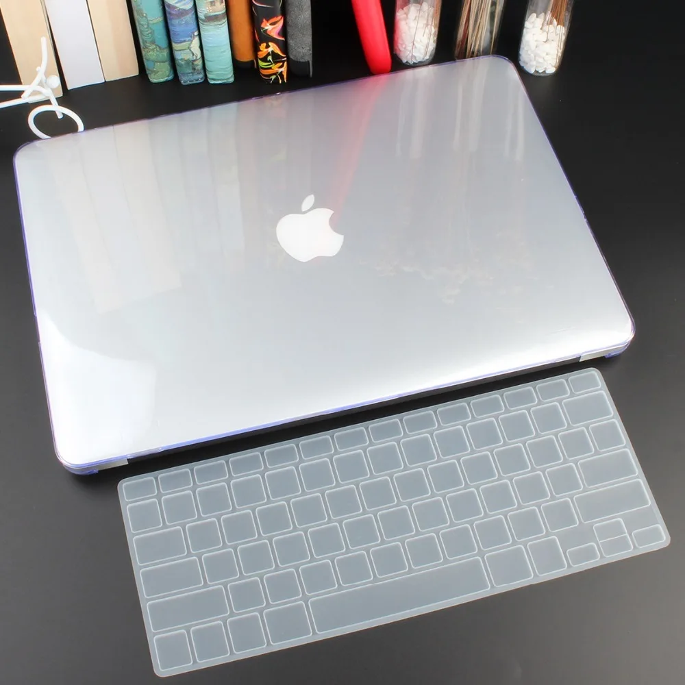 Чехол для ноутбука 4 в 1 для MacBook Air 11, 13 дюймов и Pro retina 13,3, 15,,,, кристально Матовый Жесткий чехол для клавиатуры