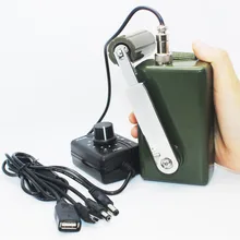 30W/28V Portable Dynamo Phone Charger Military 30W/0-28V Hand Crank Generator Outdoor Mobile Phone Computer Charging