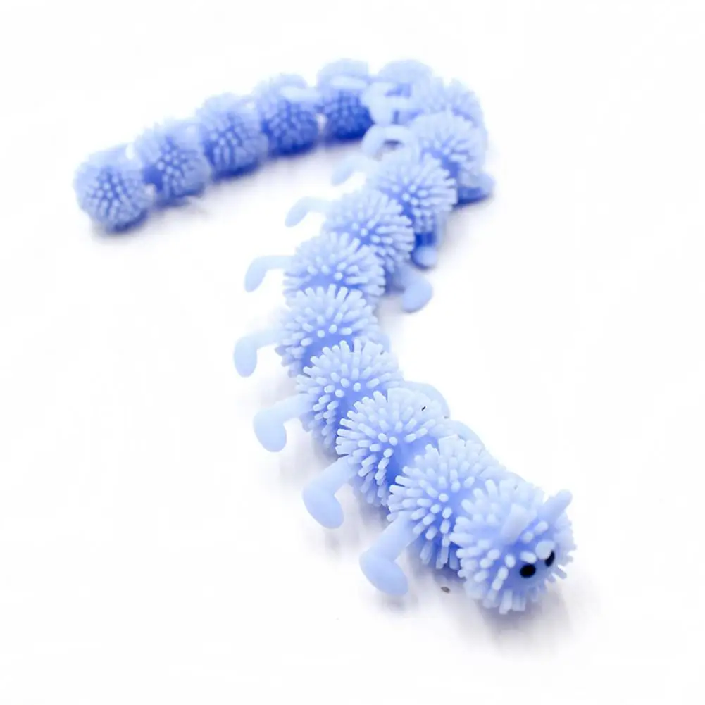 

Cartoon Caterpillars Kid Adult Squeeze Display Mold Stretch Elastic Stress Relief Decompression Toys Accessories