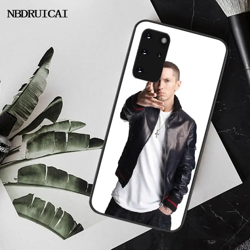 PENGHUWAN Rap singer Eminem ТПУ черный чехол для телефона Корпус Samsung S20 plus Ultra S6 S7 edge S8 S9 S10