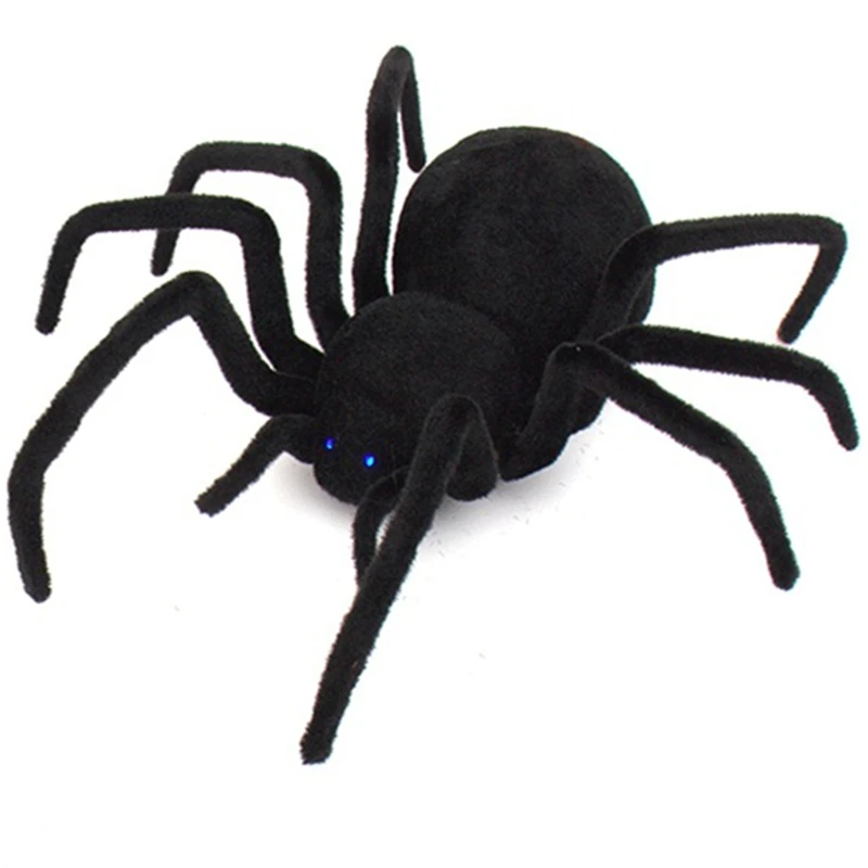 

RC Spider Soft Scary Infrared Remote Control Black Widow Simulation Animal Kid Toy Children Gift