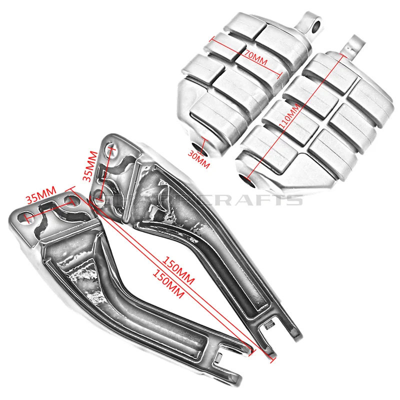 Пассажирские подножки крепежные кронштейны крепления Чехол для Harley Dyna Glide EFI FXDF