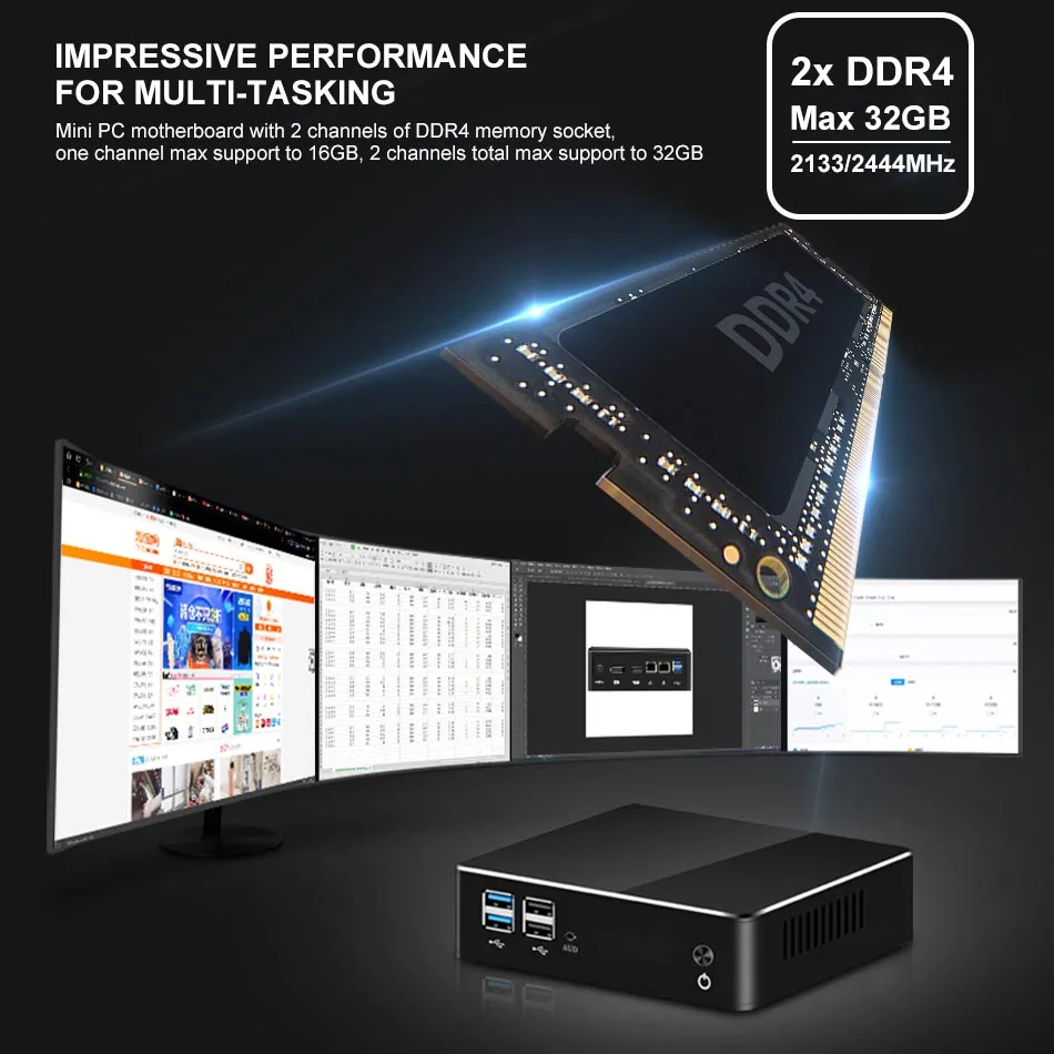 BEBEPC HTPC мини ПК 4 ядра Intel Core i7 8265U вентилятор Windows 10 Wi Fi HD DP @ 60 Гц 2 * DDR4 Оперативная