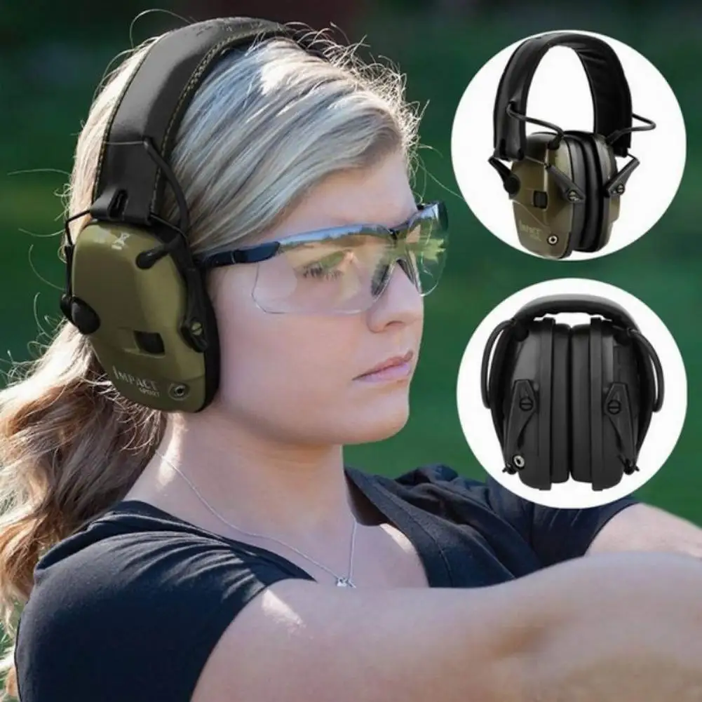 

Folding Ear Defenders Protectors Head-Mounted Noise-Proof Ear Plugs Tactical Hunting Soundproofing Earmuffs Hearing Shooting
