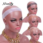 Гибкий силиконовый парик Nunify, 4 цвета, головная повязка, парик в форме капли, эластичная повязка на голову для париков, оптовая продажа