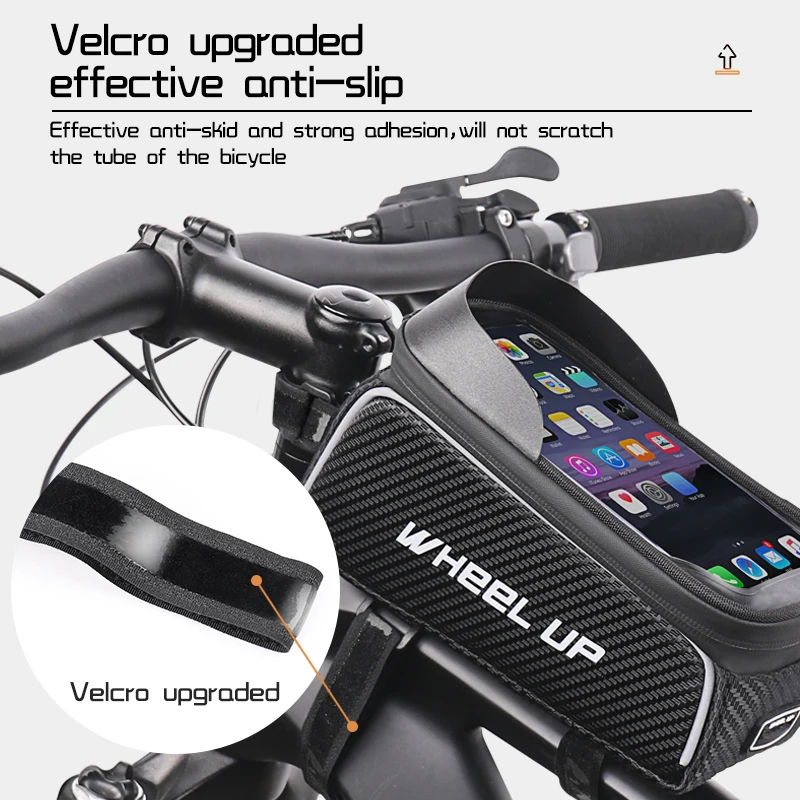 wheel up bicycle bag waterproof cycling top front tube frame bag phone bike bag mtb road bicycle case bike accessories free global shipping