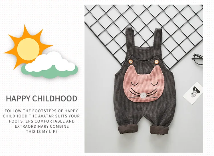 Комплекты одежды для маленьких девочек весенне-осенние модные хлопковые топы