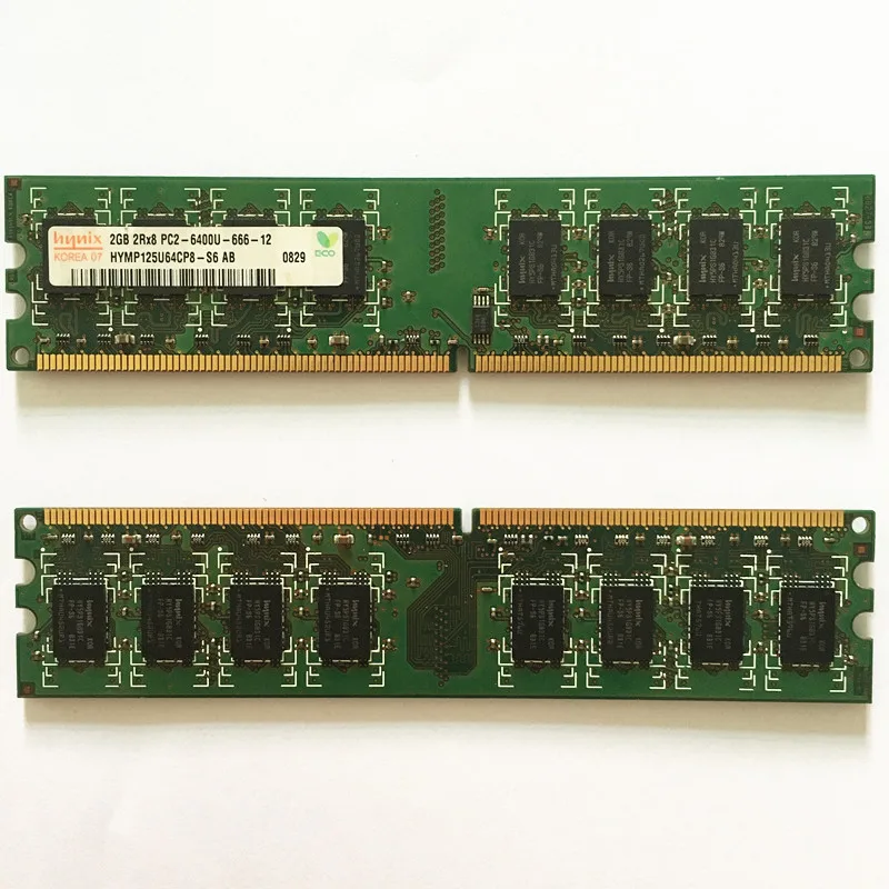 Hynix ddr2 2 ГБ 800 МГц оперативная память для настольного компьютера RAM DDR2 Гб 2Rx8 PC2 6400U 666
