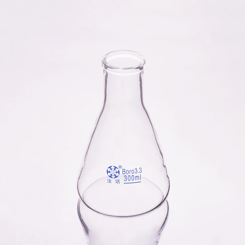 Conical flask with narrow neck,Capacity 300ml,Erlenmeyer flask with normal mouth