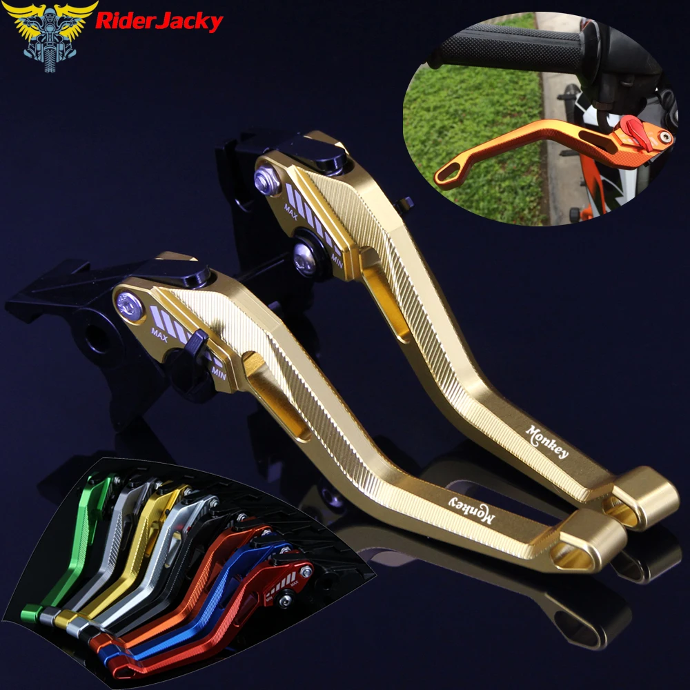 

Золотистый регулируемый тормозной рычаг сцепления для мотоцикла Honda Z125 Z 125 monkey bike 2018-2019