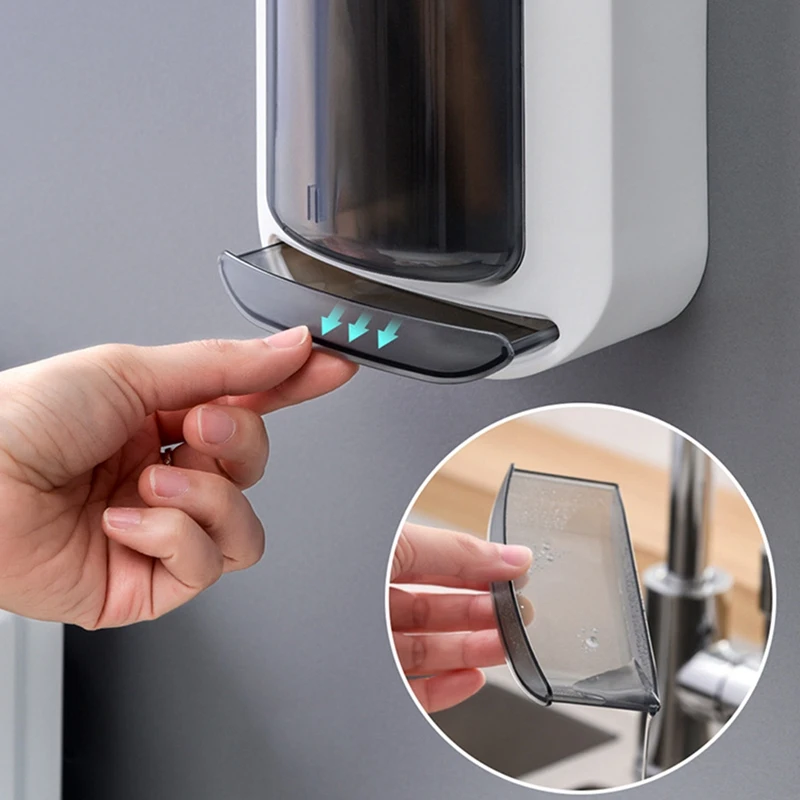 

Kitchen Chopstick Holder Wall-Mounted Racks Household Spoon Chopstick Cage Rotating Drain Tableware Storage Box