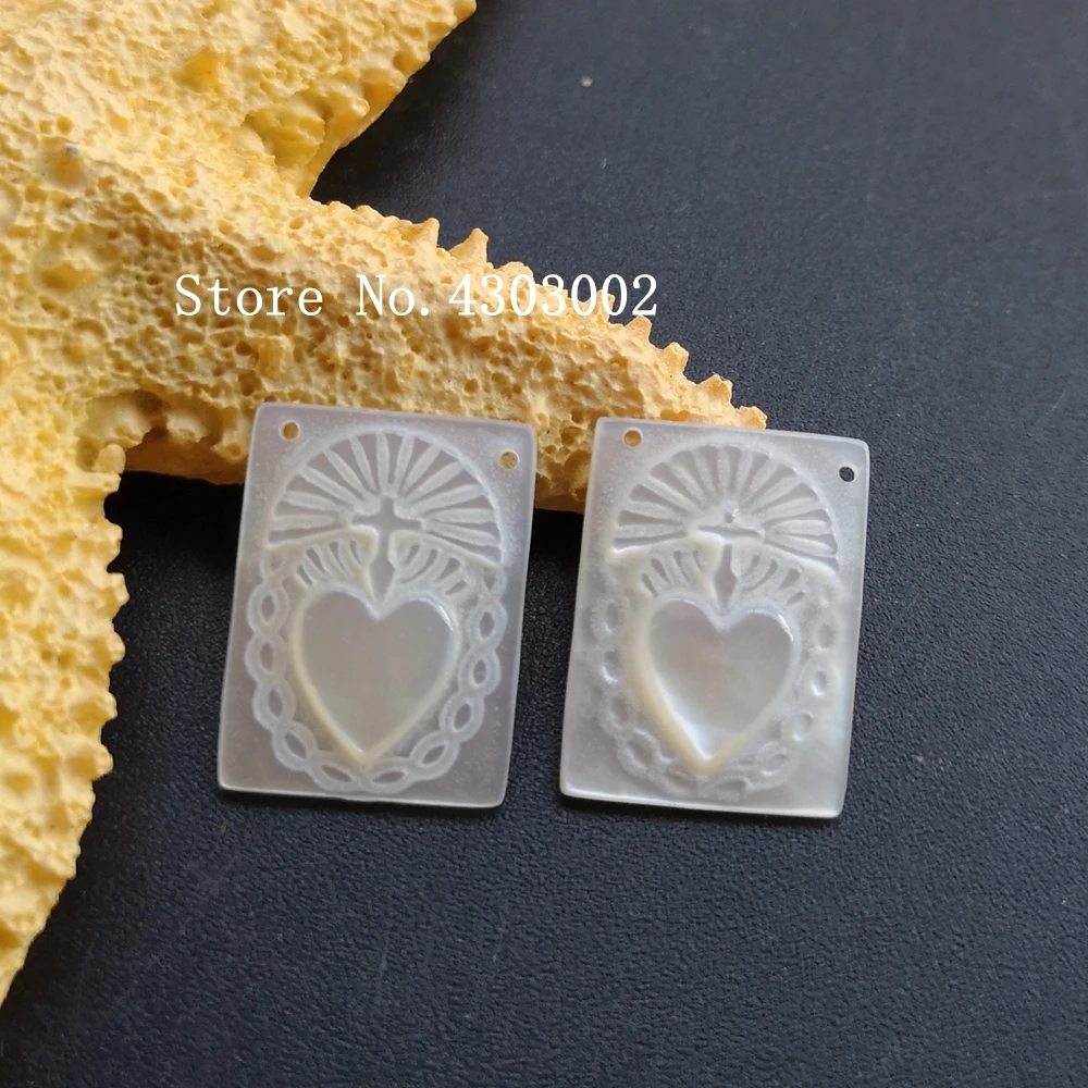 10 шт./лот 12x16 мм натуральный жемчужный перламутровый прямоугольник для