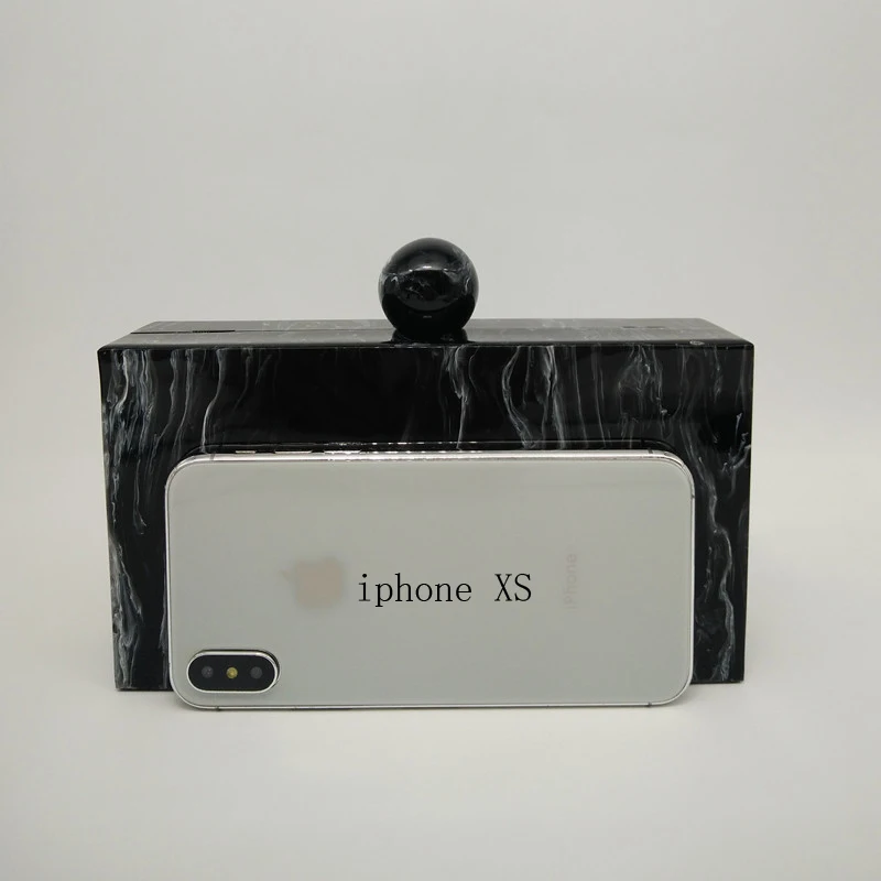 Новый модный мраморный акриловый кошелек женские сумки-мессенджеры черные белые